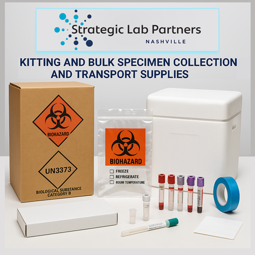 Kitting and bulk specimen collection and transport supplies